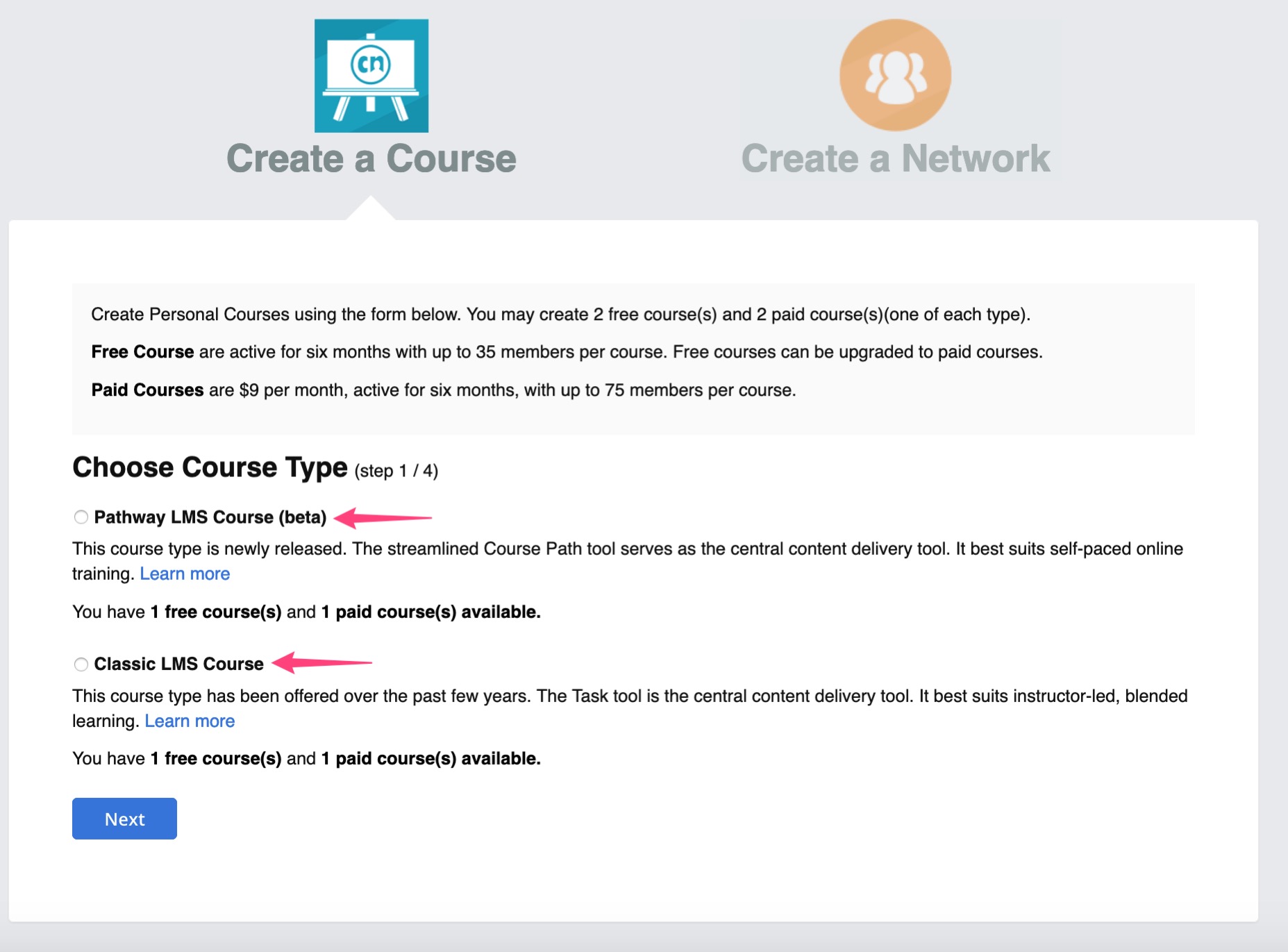 Create a personal course on CN in 3 easy steps – CourseNetworking